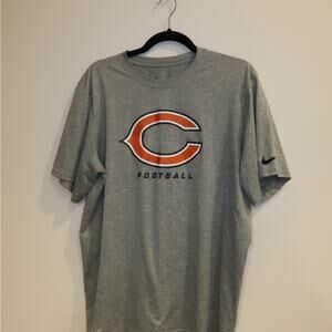 Nike Chicago Bears Gray and Orange Football Tee
